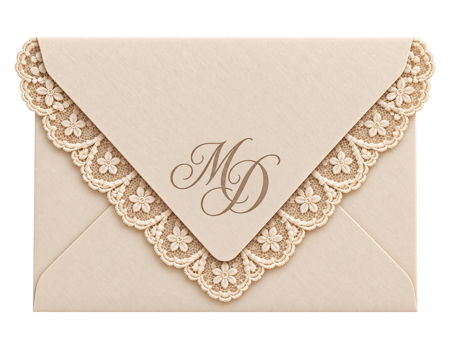 Wedding invitation envelope